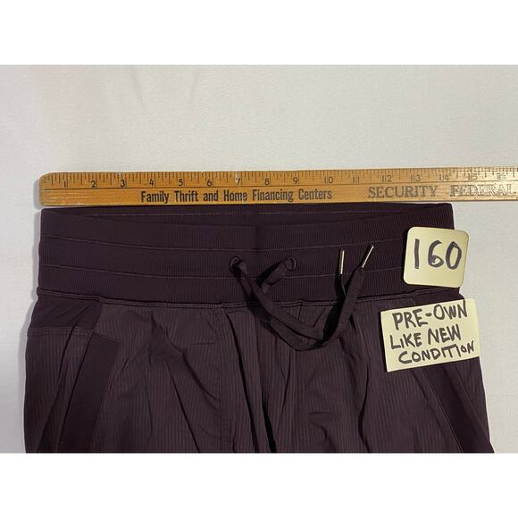 Lululemon Joggers Pants Women Size 6 Regular Purple Straight Leg Drawstrings - Picture 3 of 8